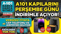 A101 Kapılarını Perşembe Günü İndirimle Açıyor Vergisiz Fiyata Cep Telefonu ve Airfryer Geliyor Katalogda Yok Yok - Ezo